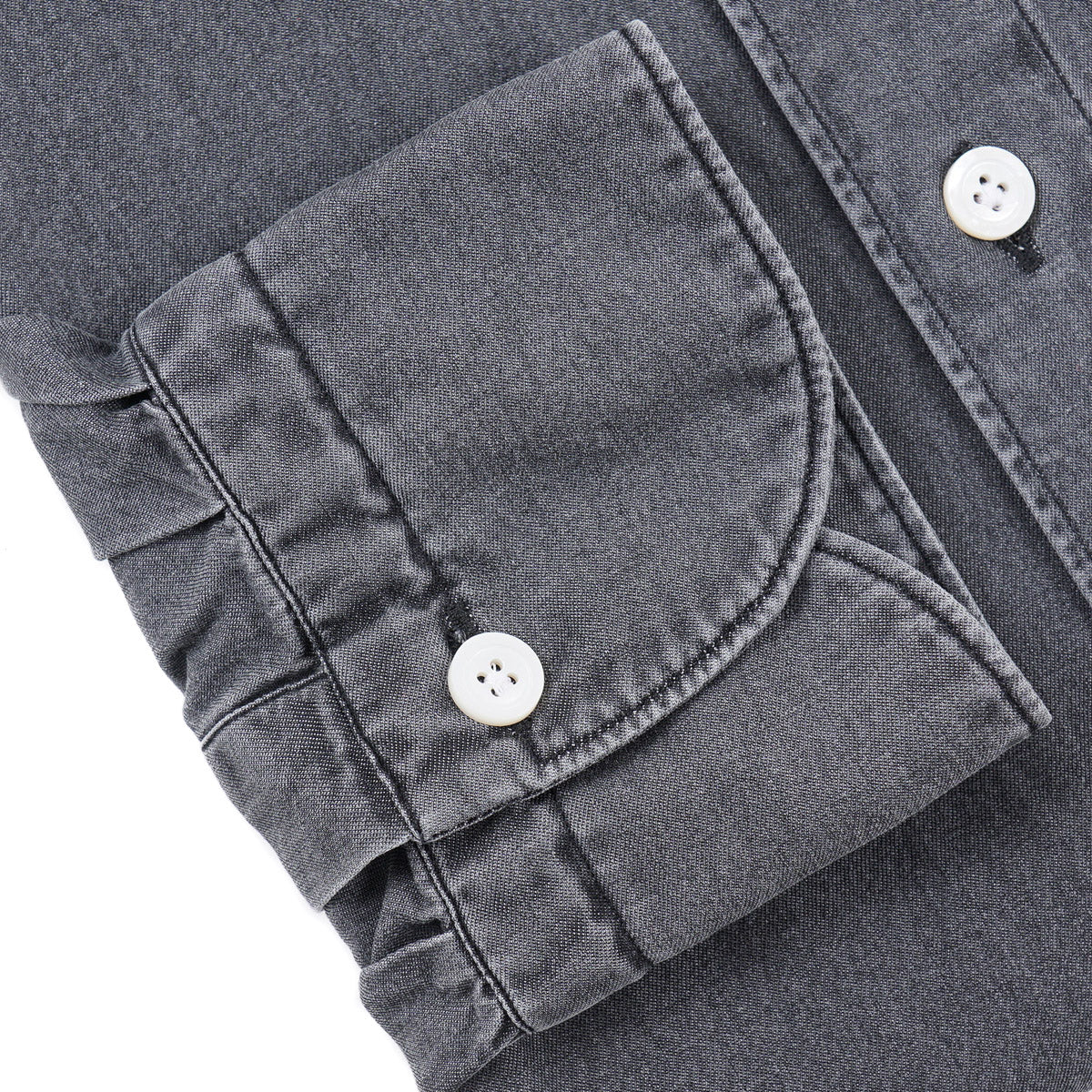 Finamore Slim-Fit Denim Cotton Shirt