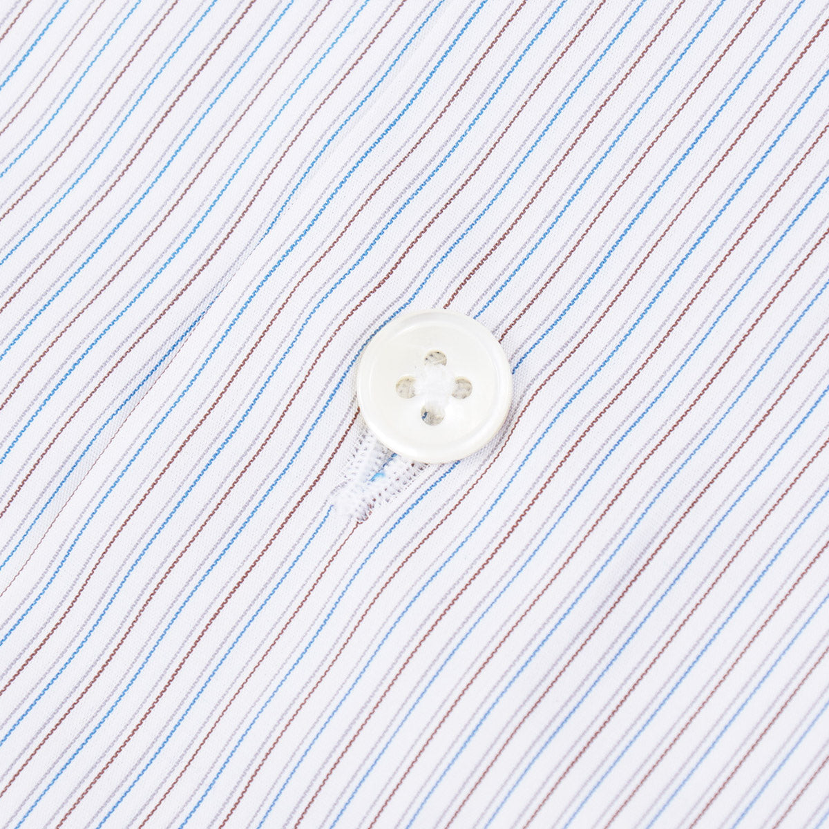 Maurizio Baldassari Spread Collar Cotton Shirt