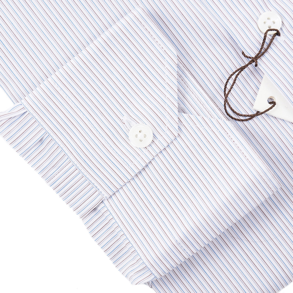 Maurizio Baldassari Spread Collar Cotton Shirt