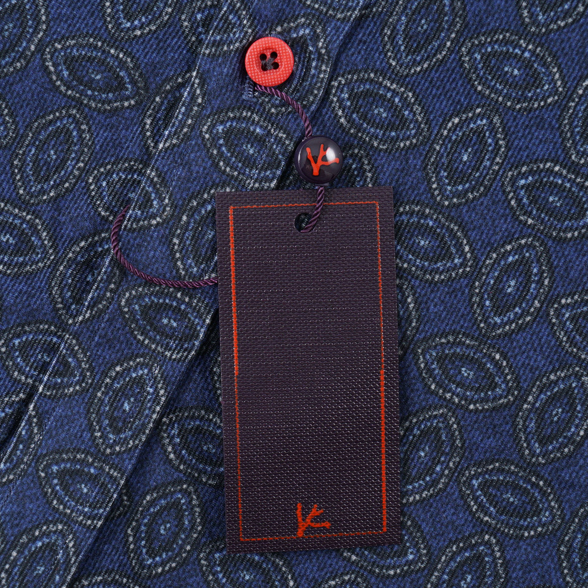 Isaia Printed Micro Corduroy Sport Shirt