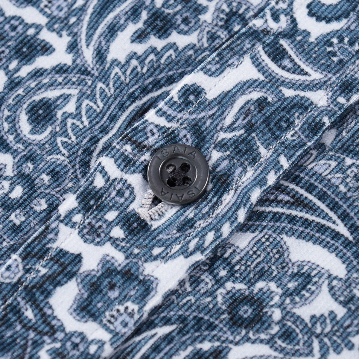 Isaia Printed Micro Corduroy Sport Shirt - Top Shelf Apparel