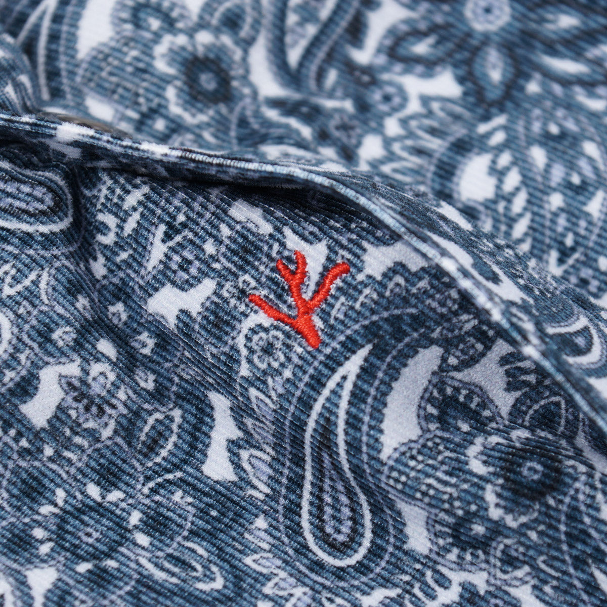 Isaia Printed Micro Corduroy Sport Shirt - Top Shelf Apparel