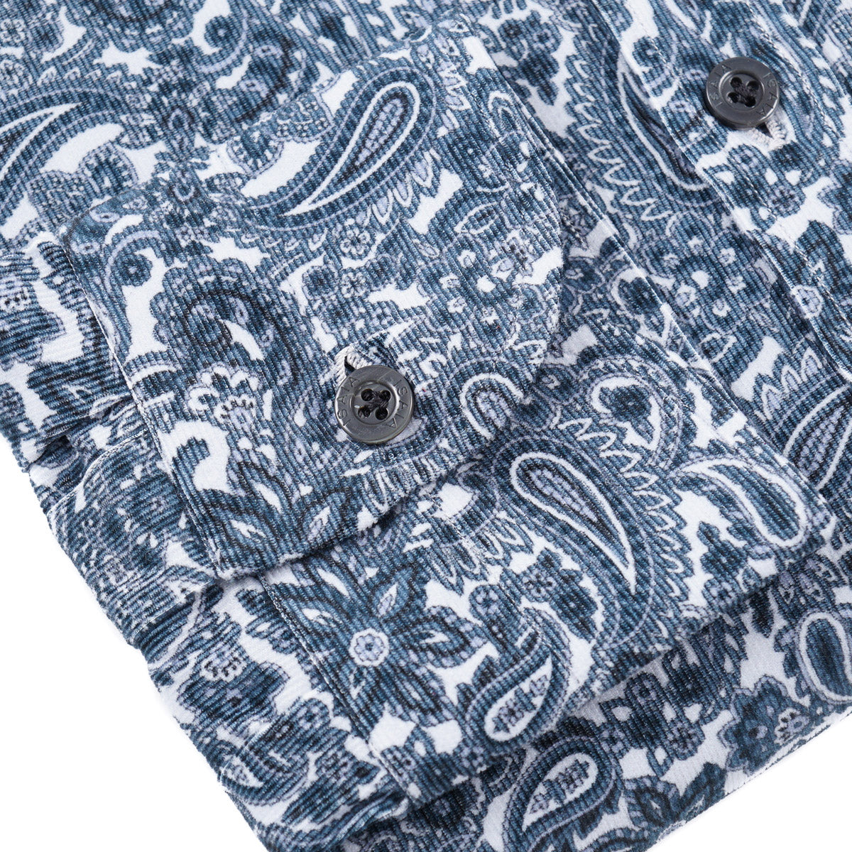 Isaia Printed Micro Corduroy Sport Shirt - Top Shelf Apparel