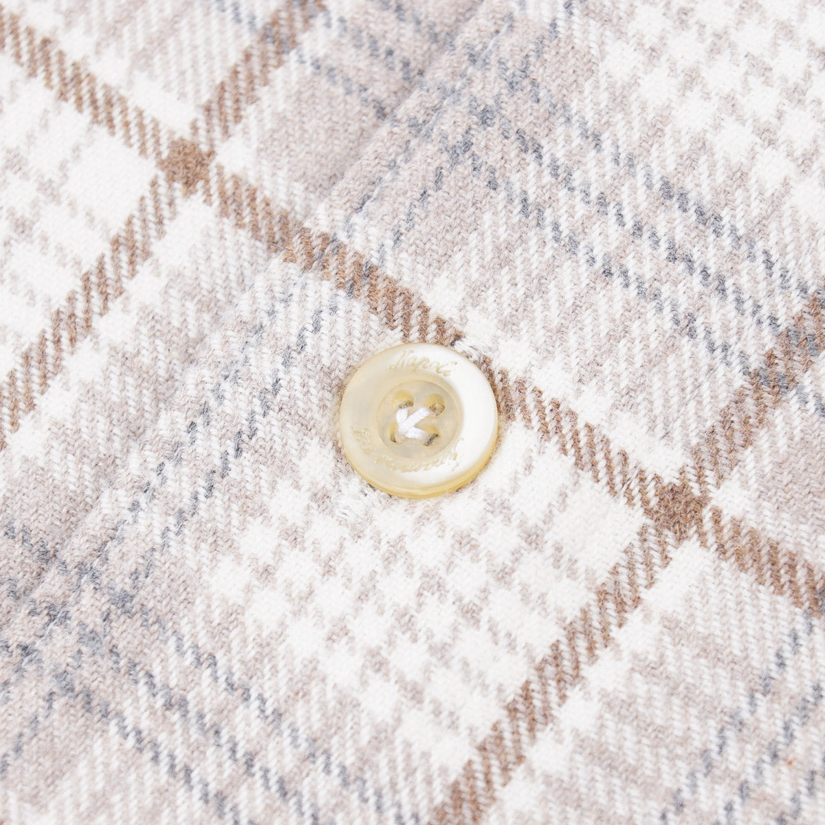Finamore Flannel Cotton-Cashmere Shirt