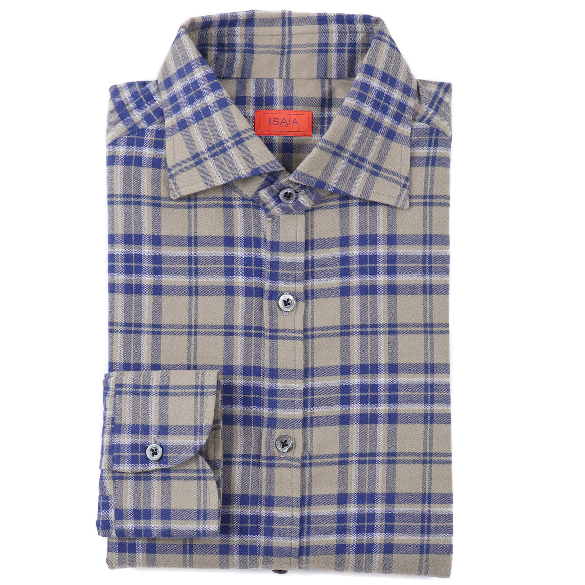 Isaia 'Mix' Soft Flannel Cotton Shirt - Top Shelf Apparel