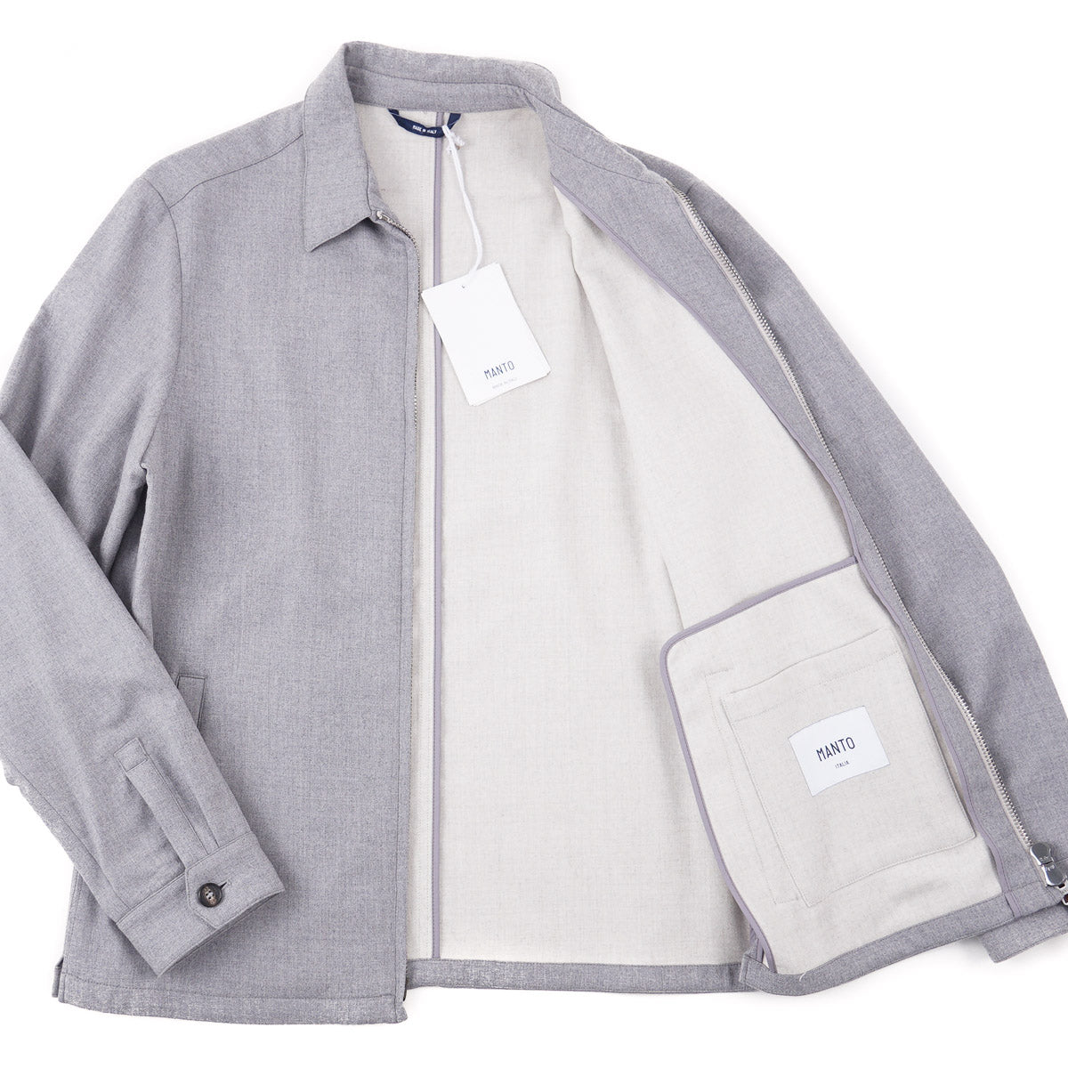 Manto Zip-Front Cashmere Jacket - Top Shelf Apparel