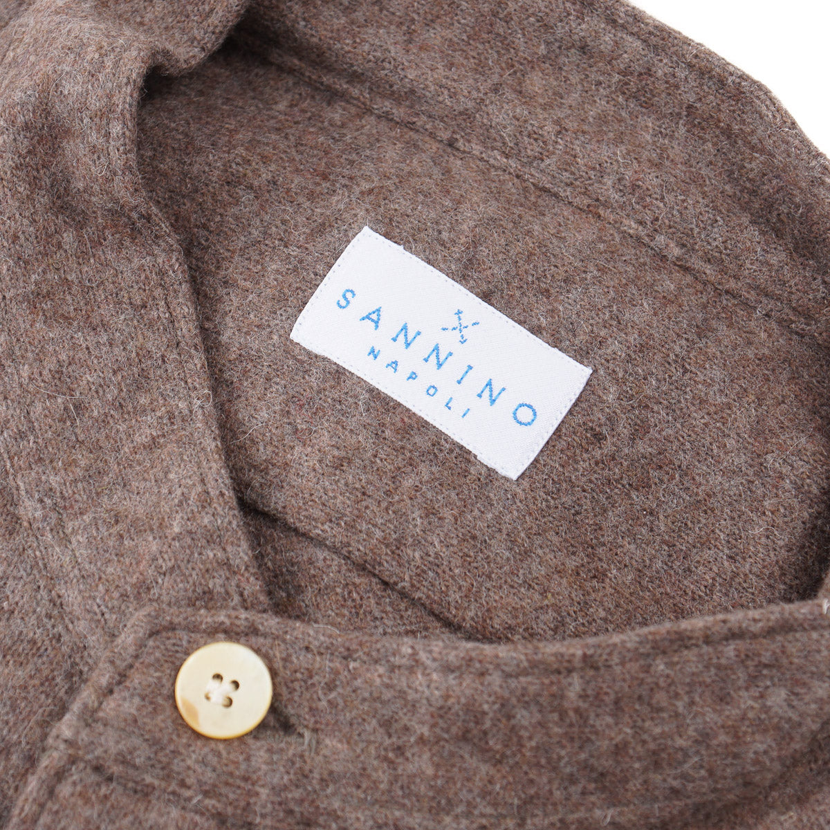 Sannino Brushed Flannel Wool Shirt - Top Shelf Apparel