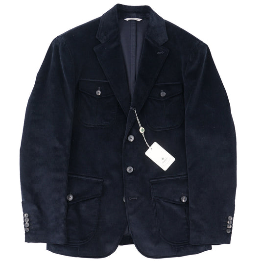 Luigi Borrelli Corduroy Cotton Field Blazer