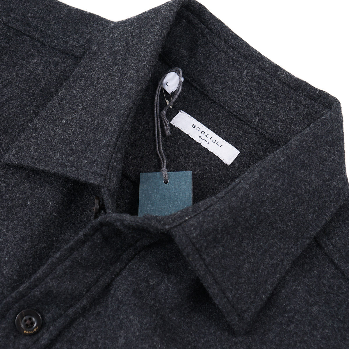 Boglioli 14 Micron Flannel Wool Overshirt