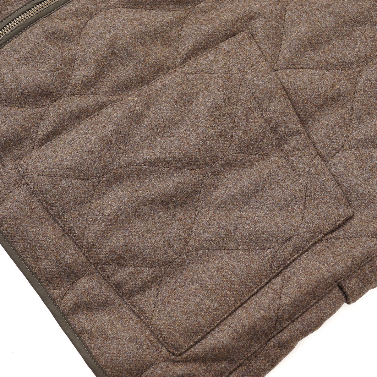 Boglioli Quilted Flannel Wool Vest