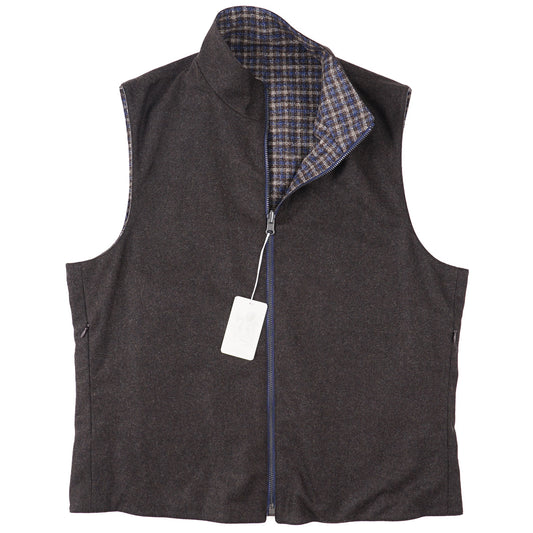 Belvest Reversible Wool-Silk-Cashmere Vest