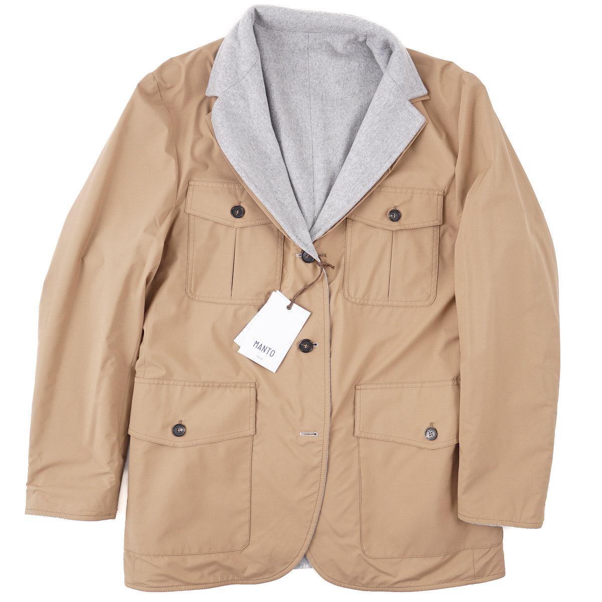Manto Reversible Flannel Cashmere Blazer