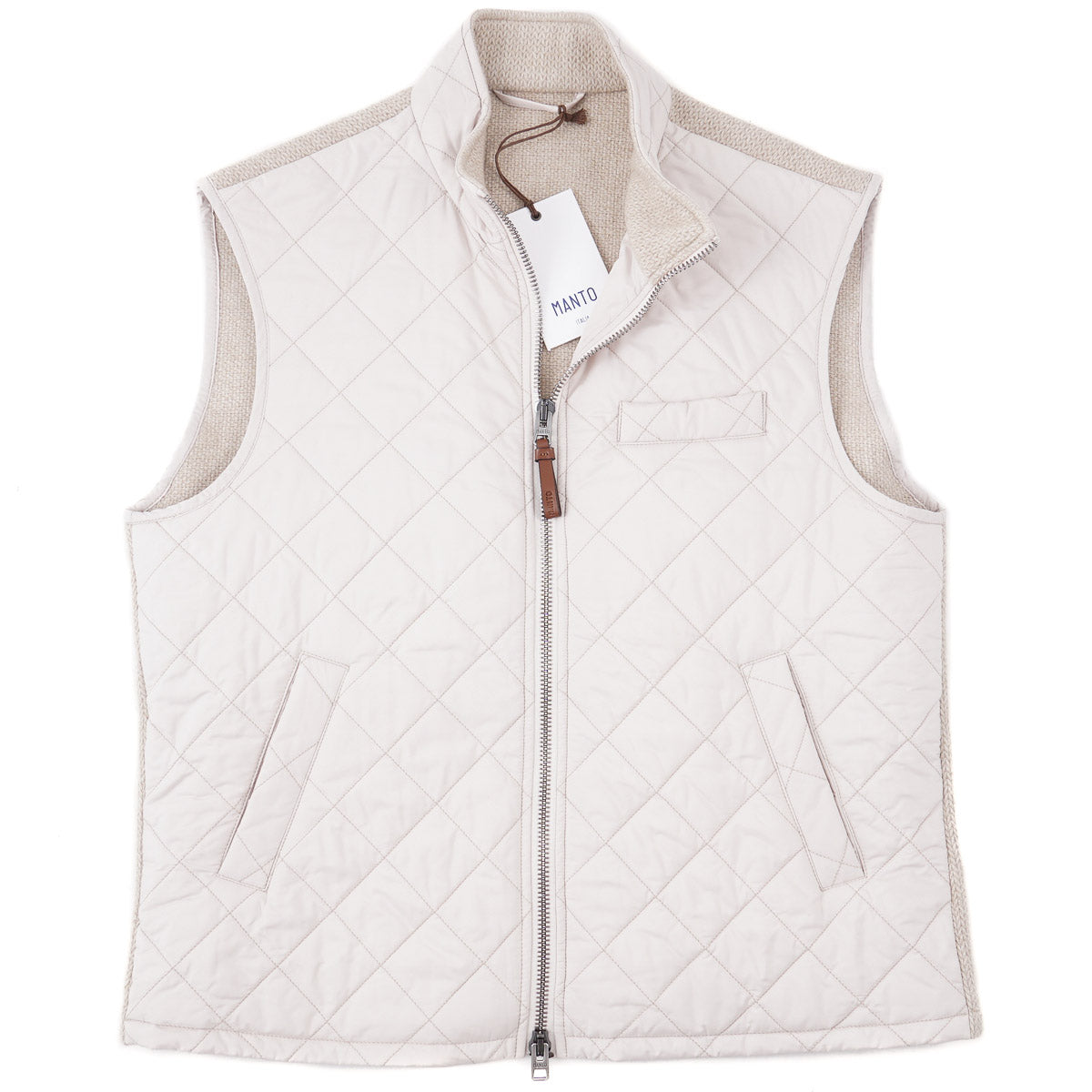 Manto Quilted and Knit Outer Vest