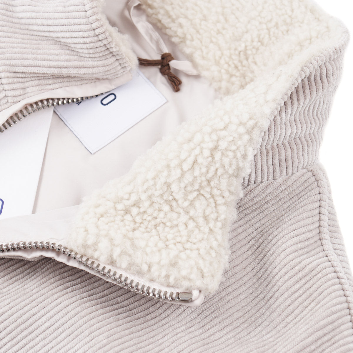 Manto Corduroy Vest with Shearling Collar