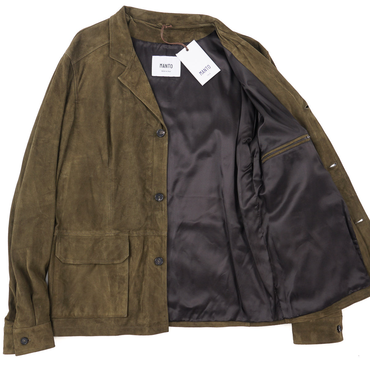 Manto 'Aglianico' Suede Blazer Jacket