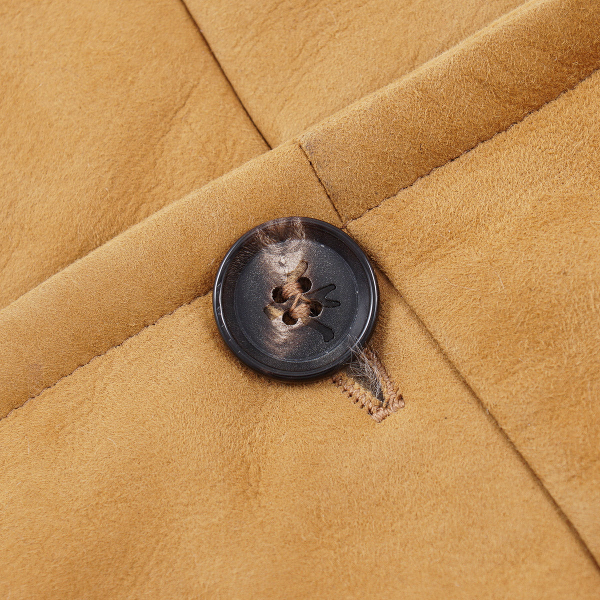 Isaia Plush Shearling Leather Blazer