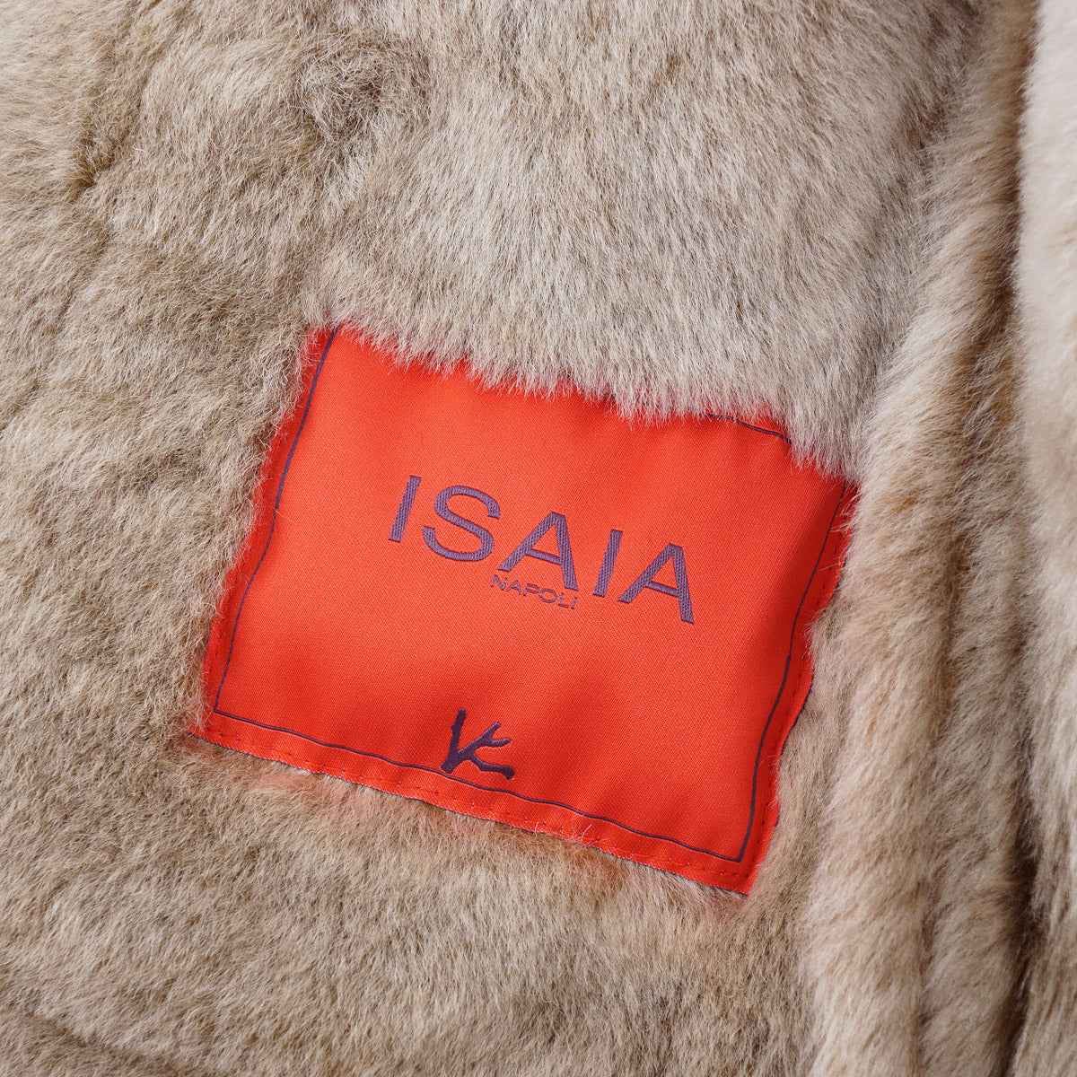 Isaia Plush Shearling Leather Blazer