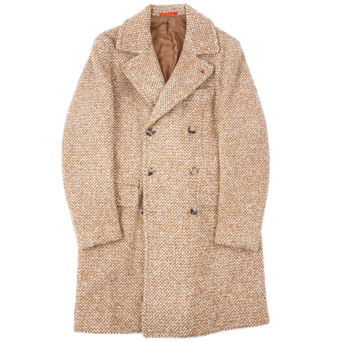 Isaia Plush Wool and Cashmere Overcoat