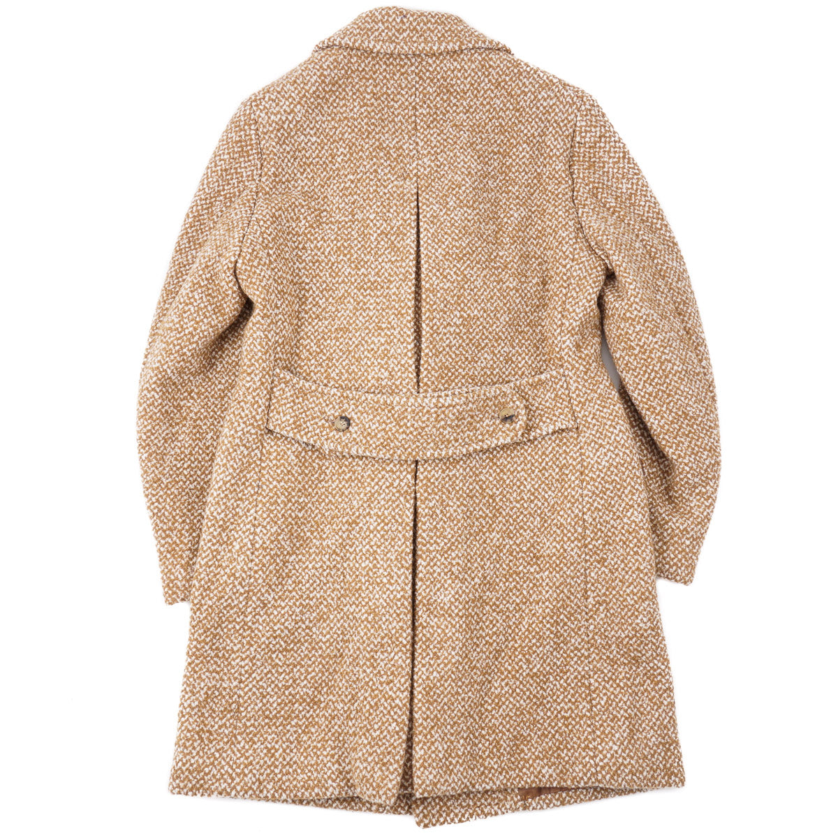 Isaia Plush Wool and Cashmere Overcoat