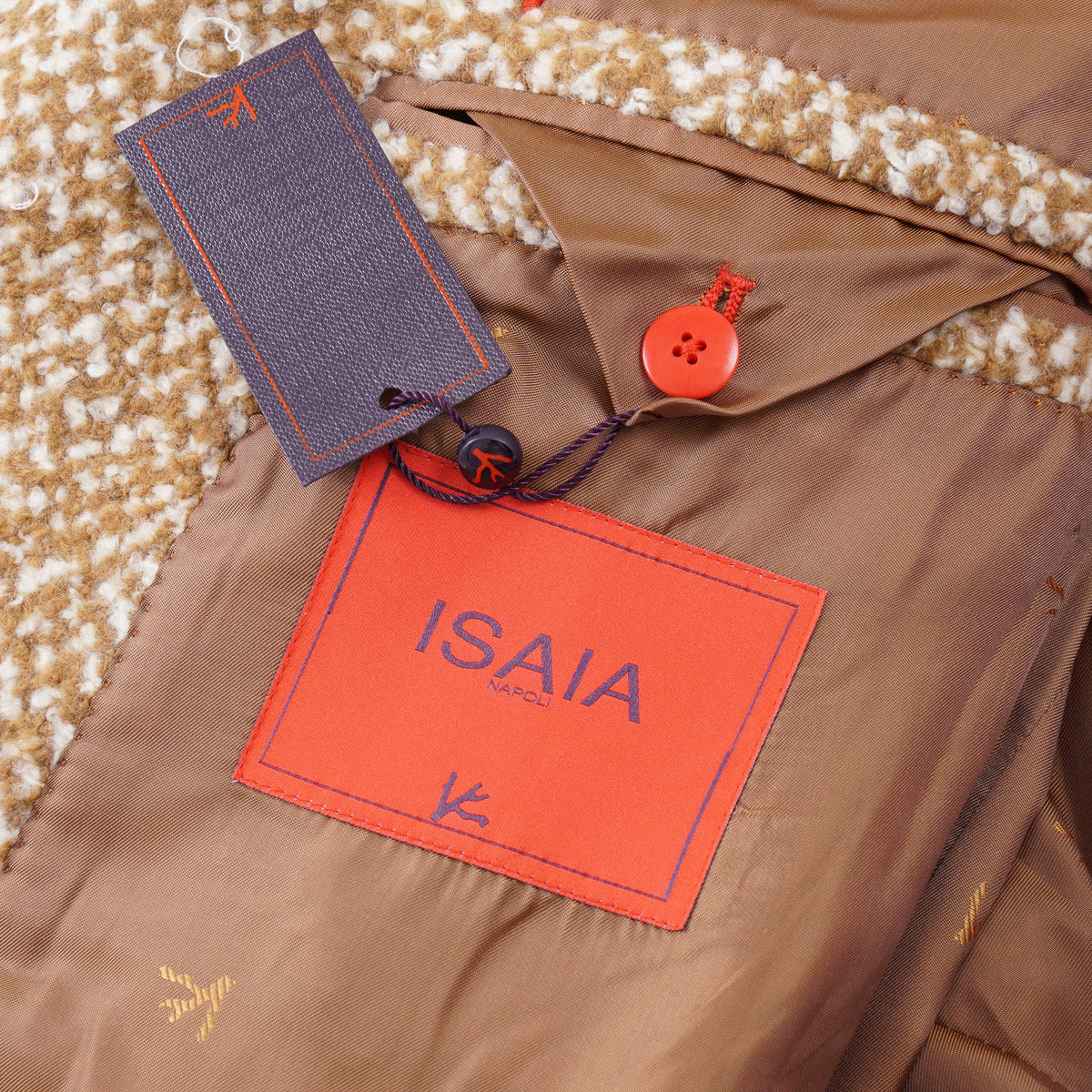Isaia Plush Wool and Cashmere Overcoat