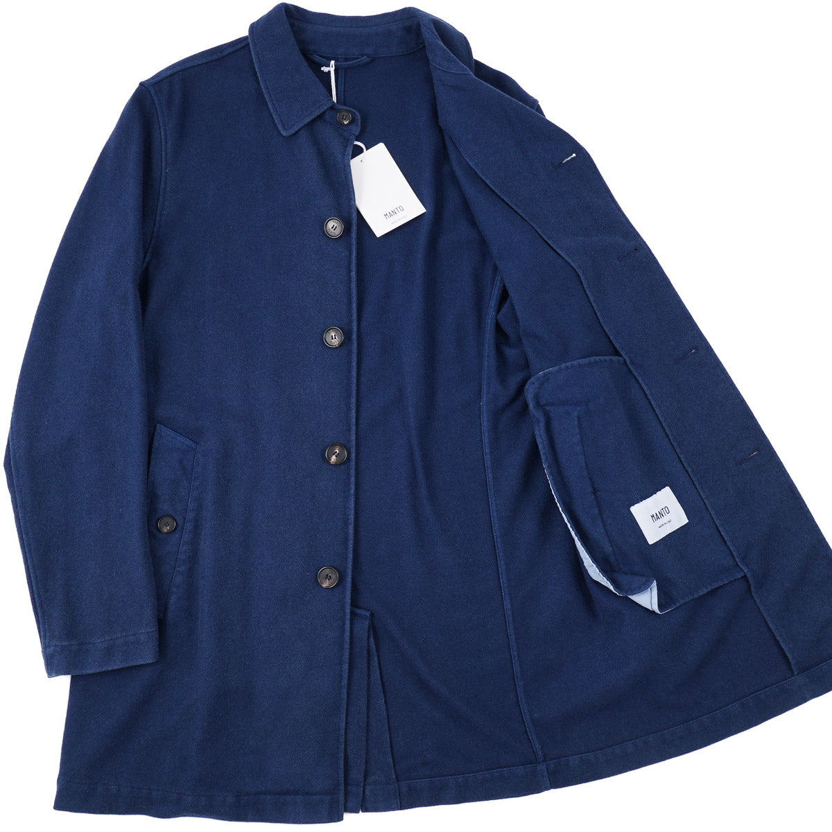 Manto Garment-Washed Cashmere Coat
