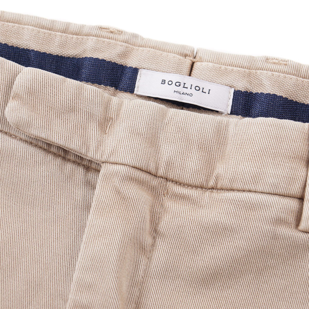 Boglioli Tailored-Fit Twill Cotton Pants