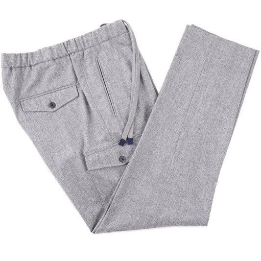 Boglioli Flannel Wool Drawstring Pants