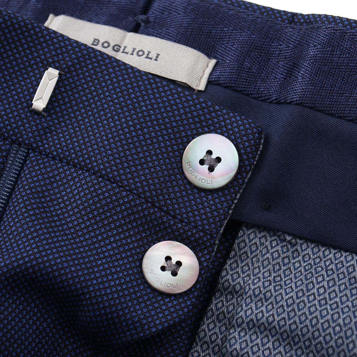 Boglioli Tailored-Fit Wool Dress Pants