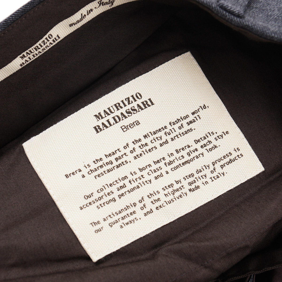 Maurizio Baldassari Twill Wool Pants