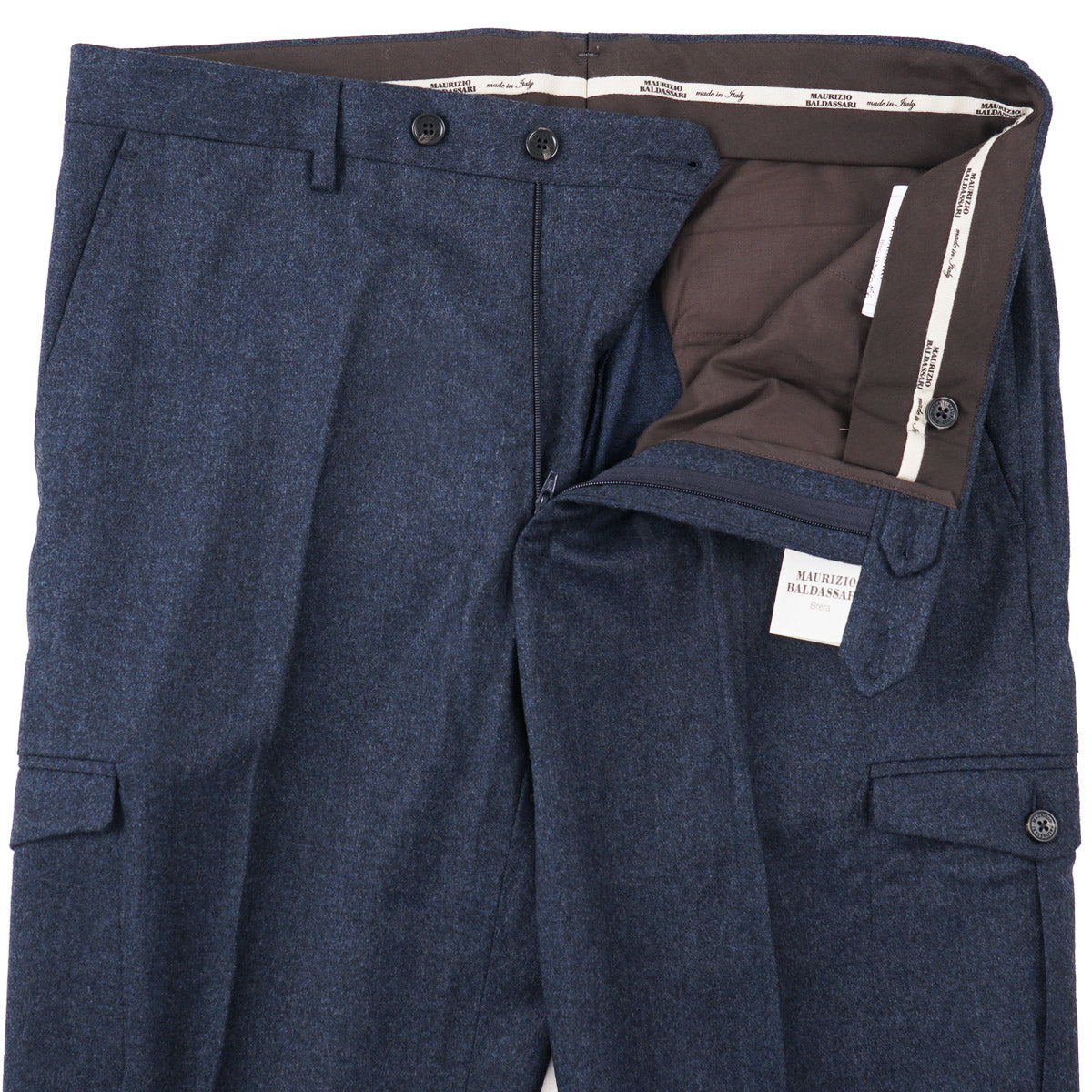 Maurizio Baldassari Flannel Wool Pants