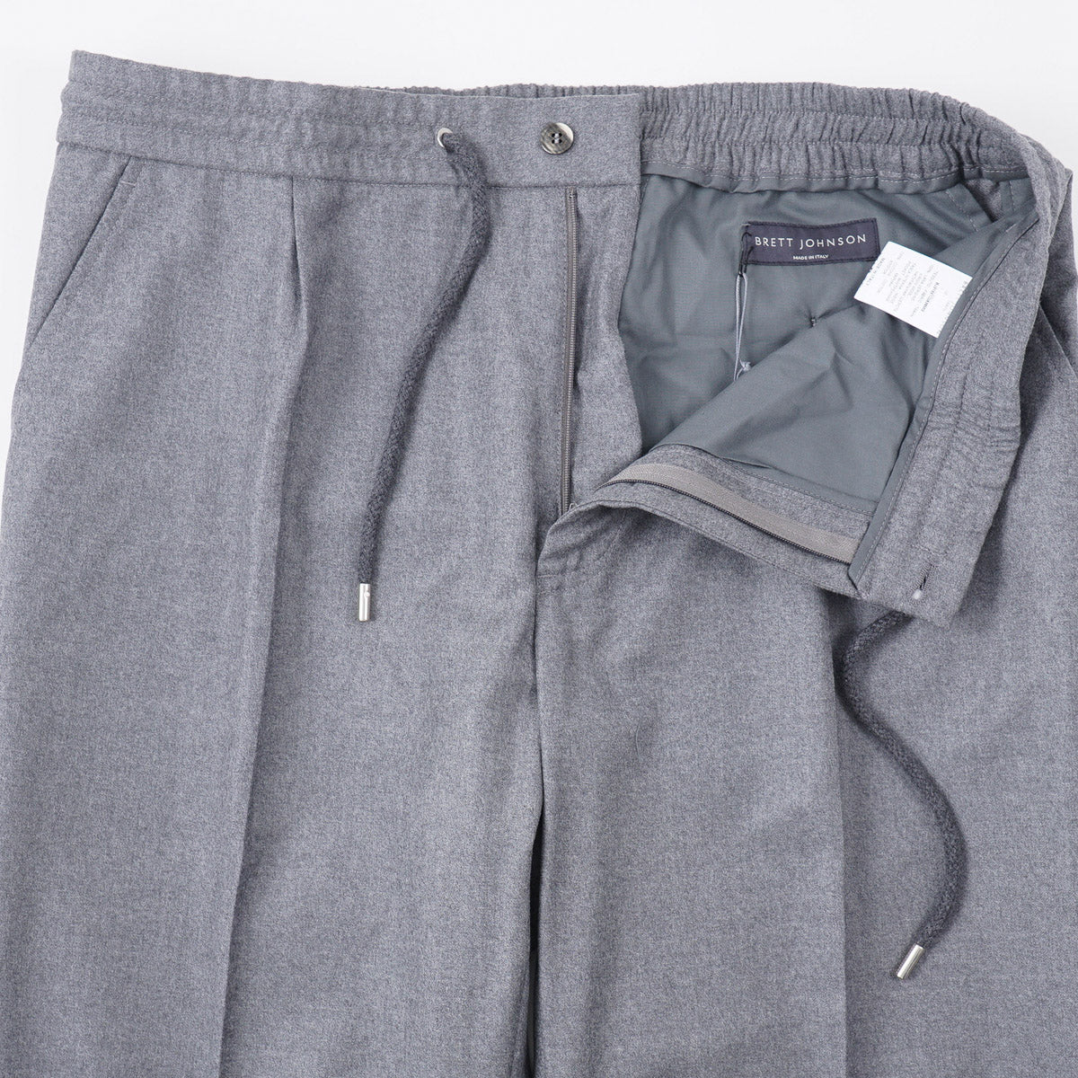 Brett Johnson Soft Wool Drawstring Pants