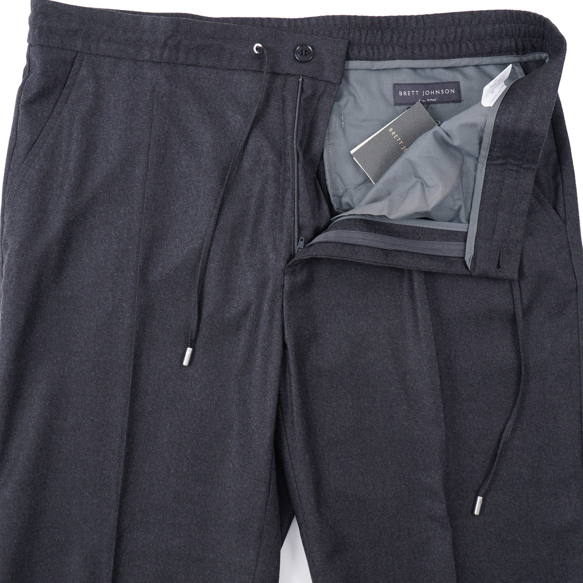 Brett Johnson Soft Wool Drawstring Pants