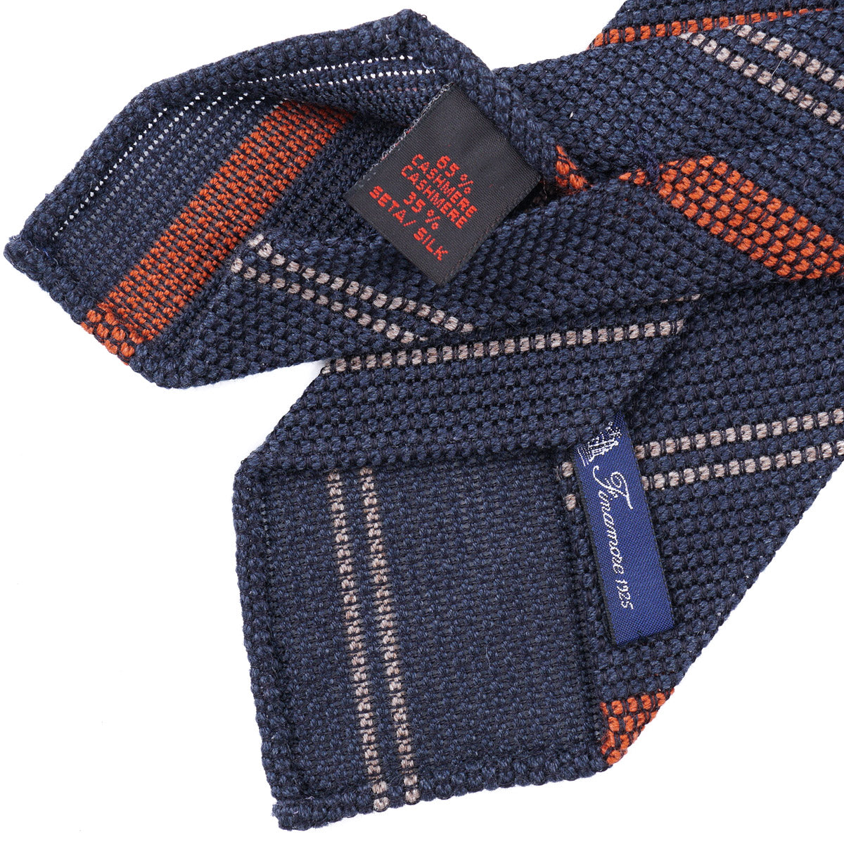 Finamore Soft-Constructed Cashmere-Silk Tie