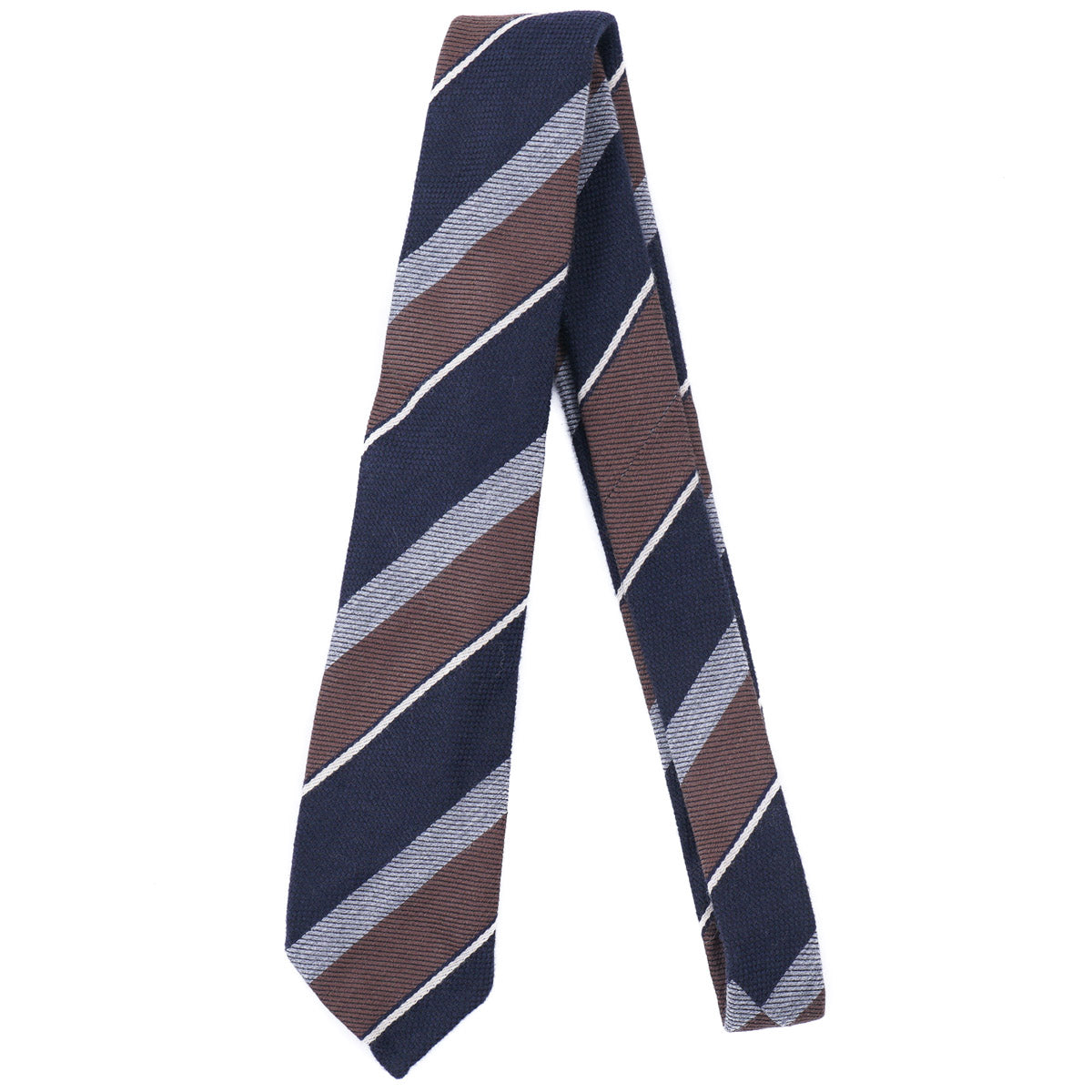 Finamore Soft-Constructed Wool-Silk Tie