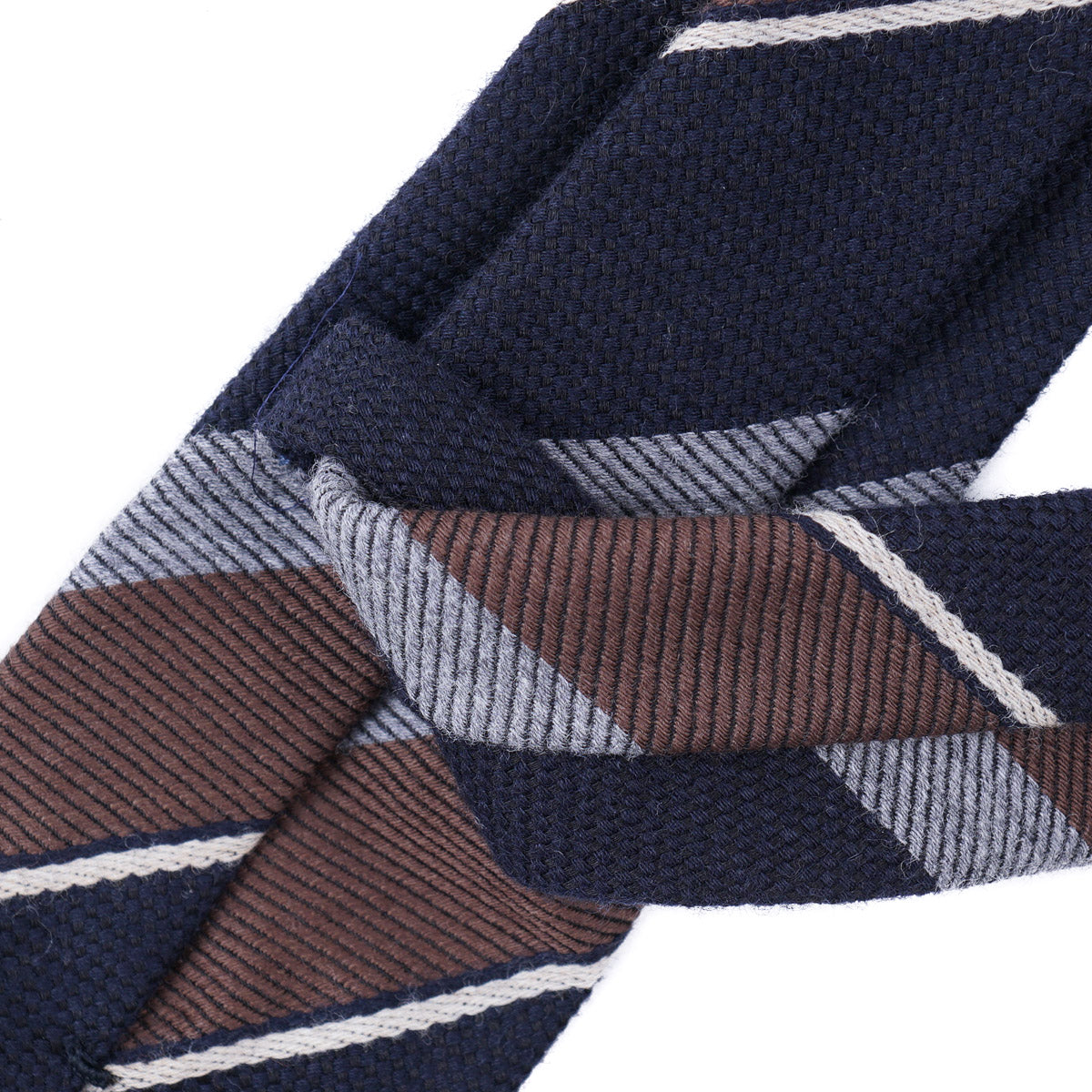 Finamore Soft-Constructed Wool-Silk Tie