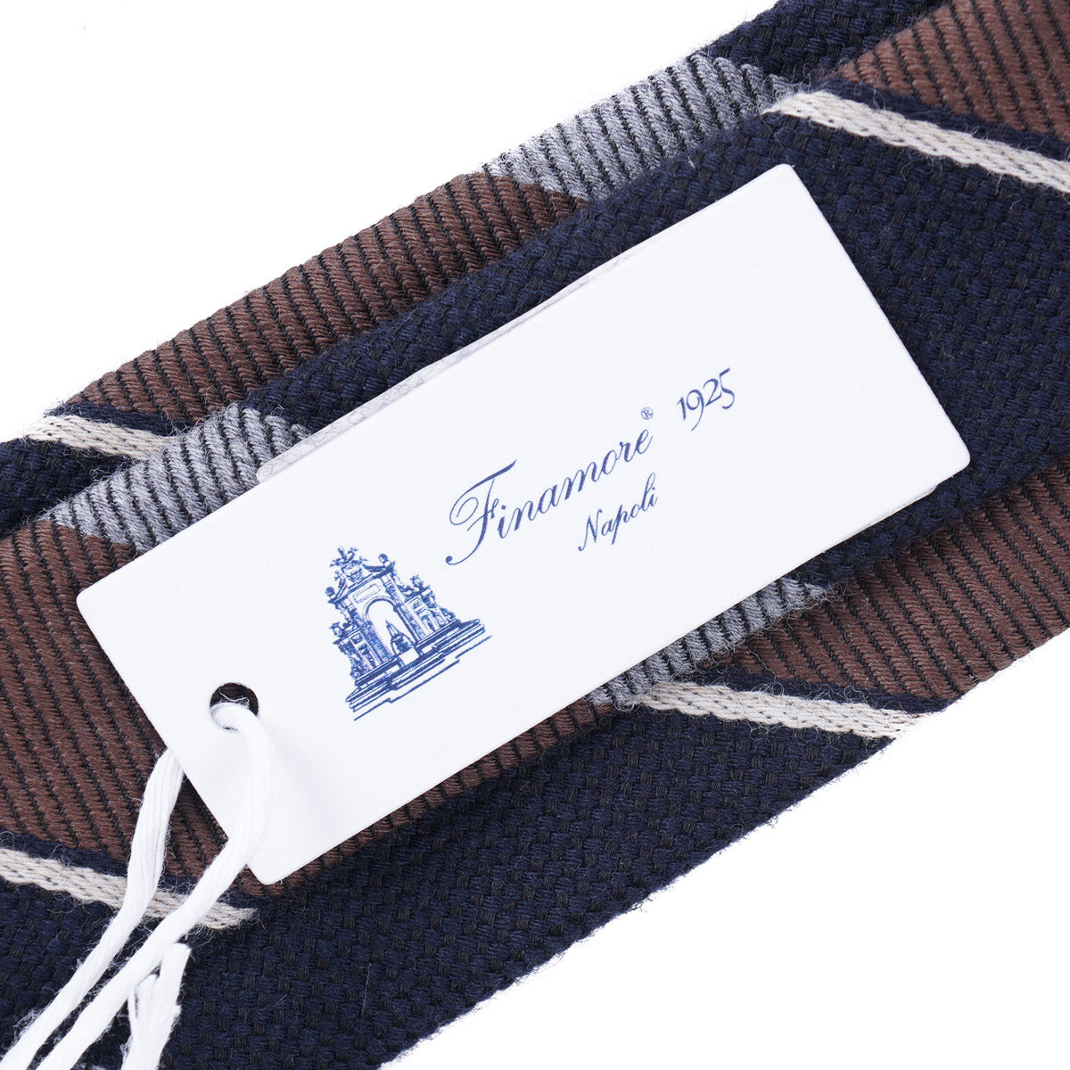 Finamore Soft-Constructed Wool-Silk Tie