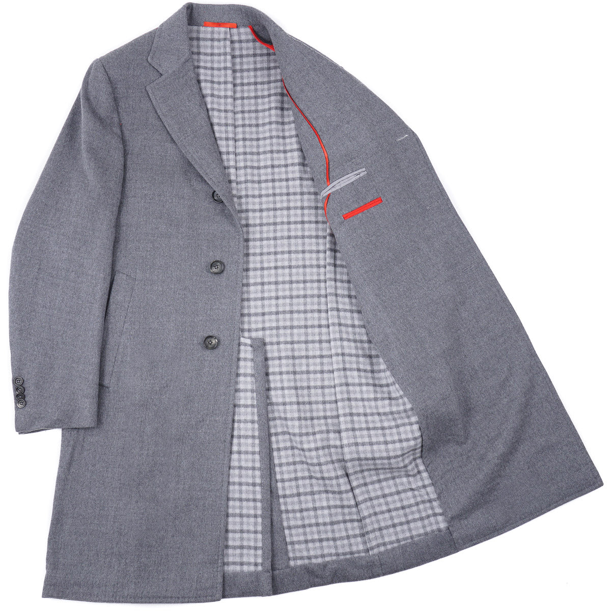 Isaia 'Ross' Soft Wool Overcoat