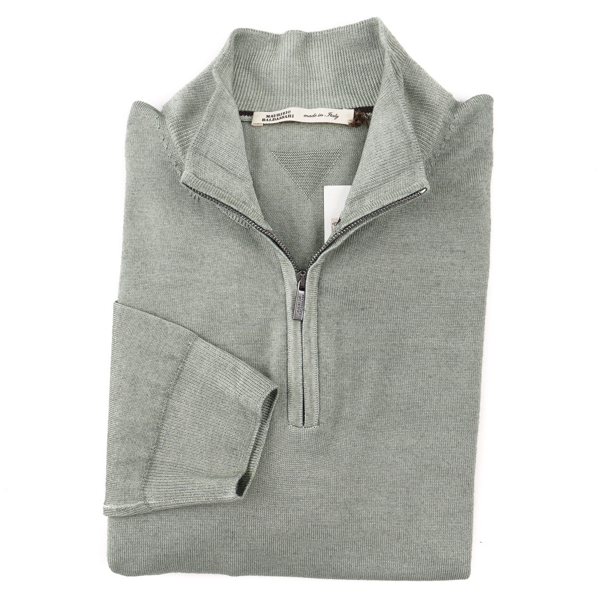 Maurizio Baldassari Half-Zip Wool Sweater - Top Shelf Apparel