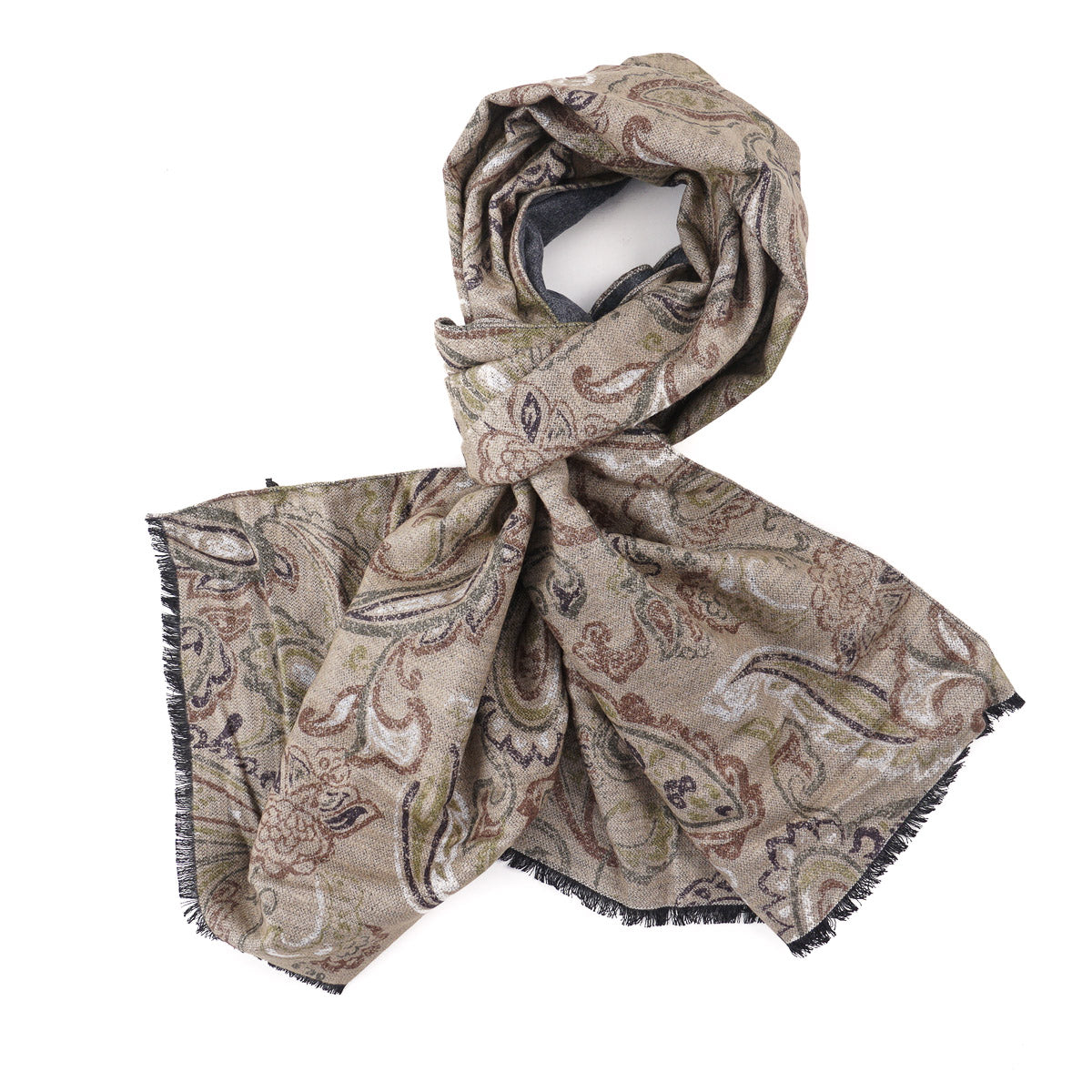 Sartorio Napoli Paisley Cashmere Scarf - Top Shelf Apparel