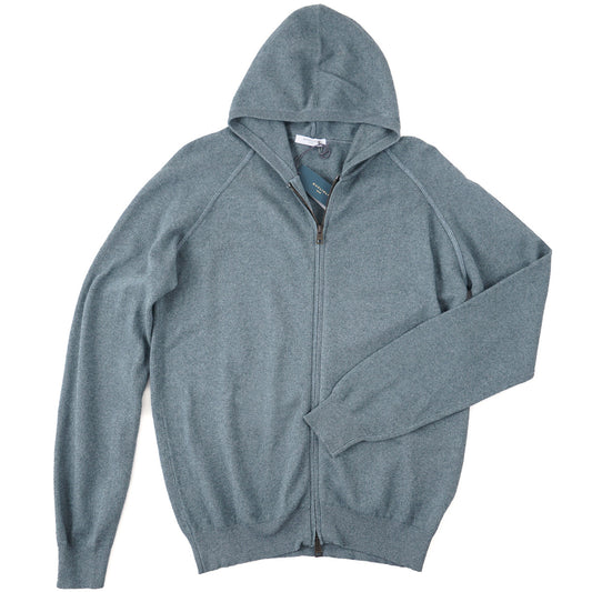 Boglioli Cotton-Cashmere-Silk Hooded Sweater