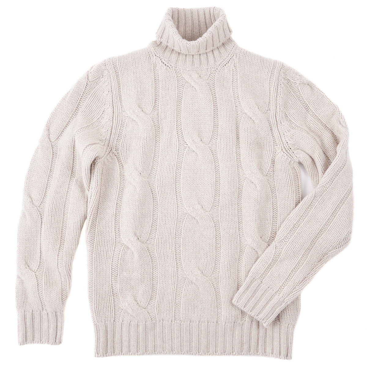Boglioli Cable Knit Plush Cashmere Sweater