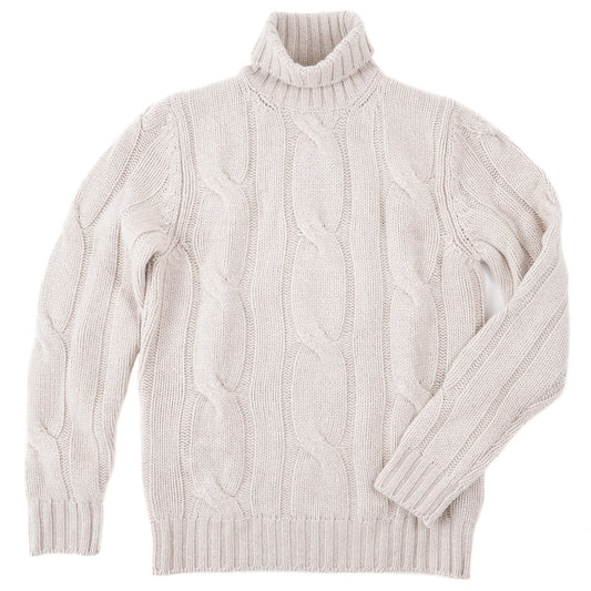 Boglioli Cable Knit Plush Cashmere Sweater
