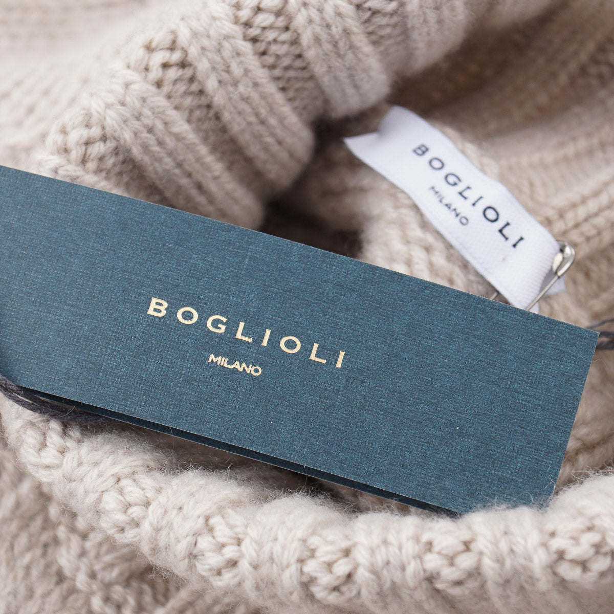 Boglioli Cable Knit Plush Cashmere Sweater