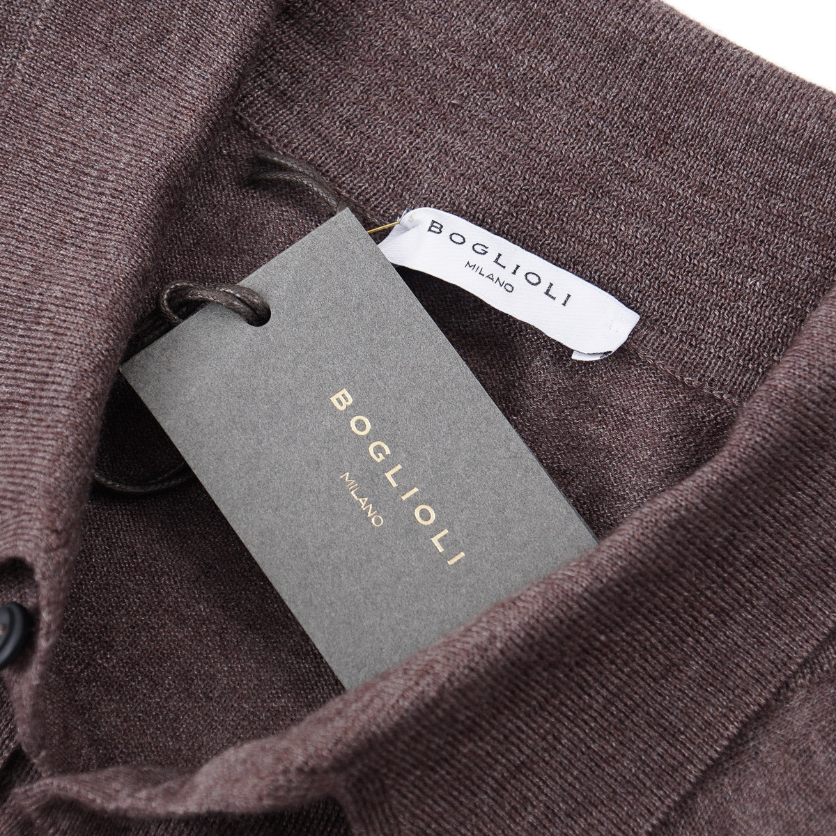 Boglioli Superfine Cashmere-Silk Polo Sweater