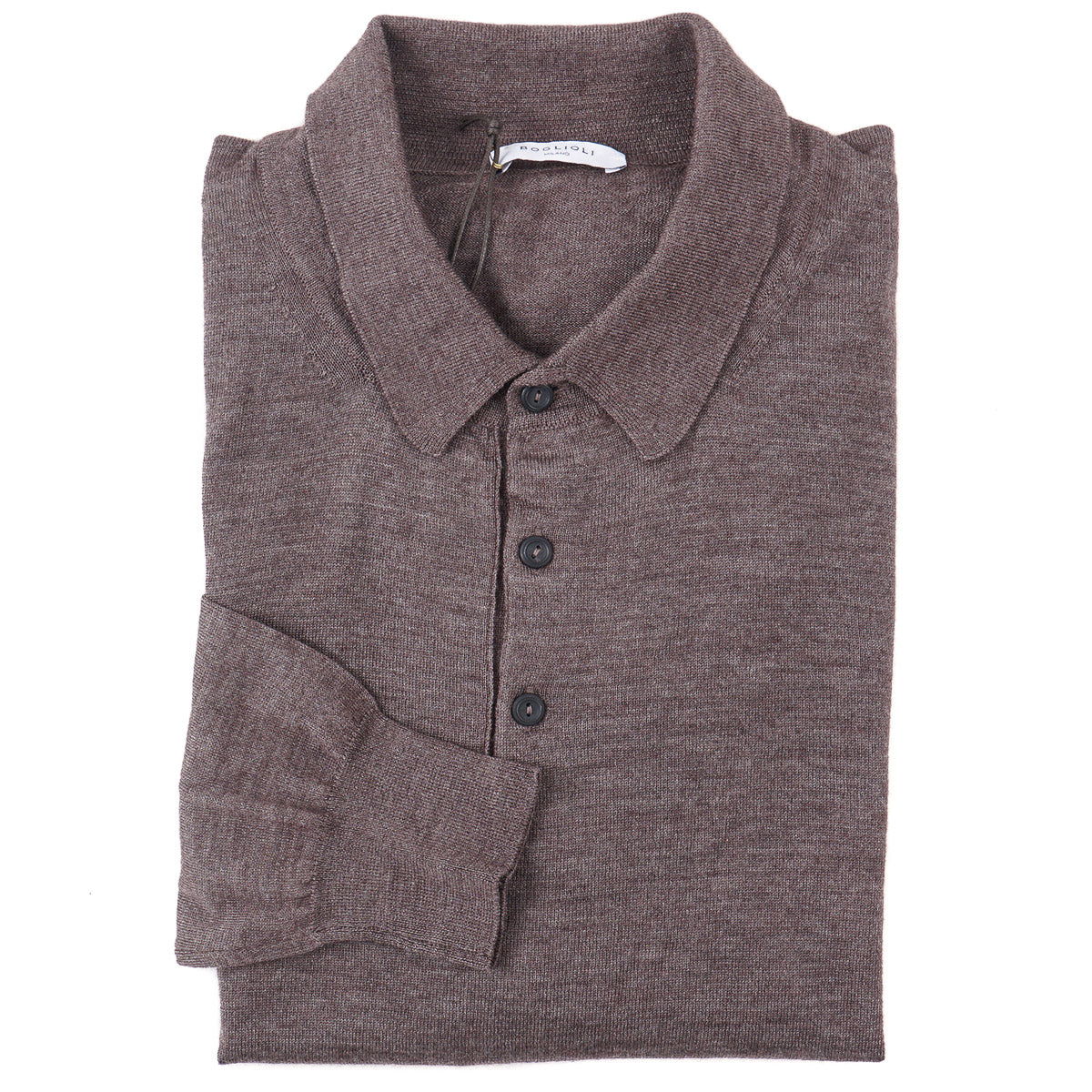 Boglioli Superfine Cashmere-Silk Polo Sweater