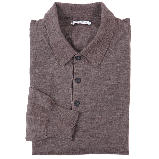Boglioli Superfine Cashmere-Silk Polo Sweater