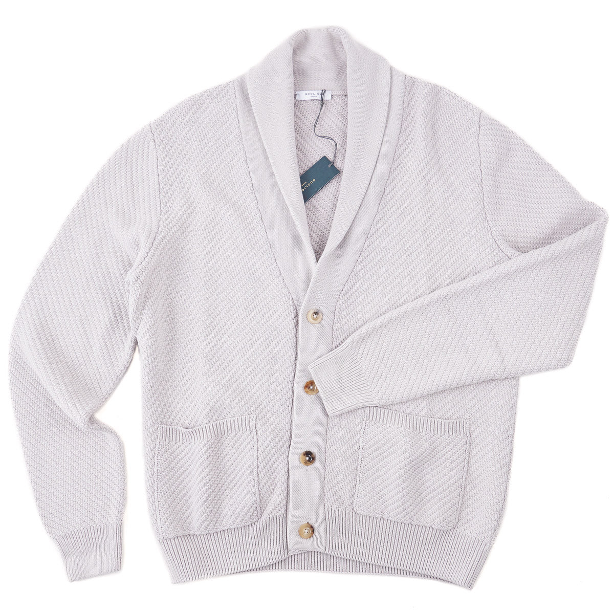 Boglioli Knit Cotton Cardigan Sweater