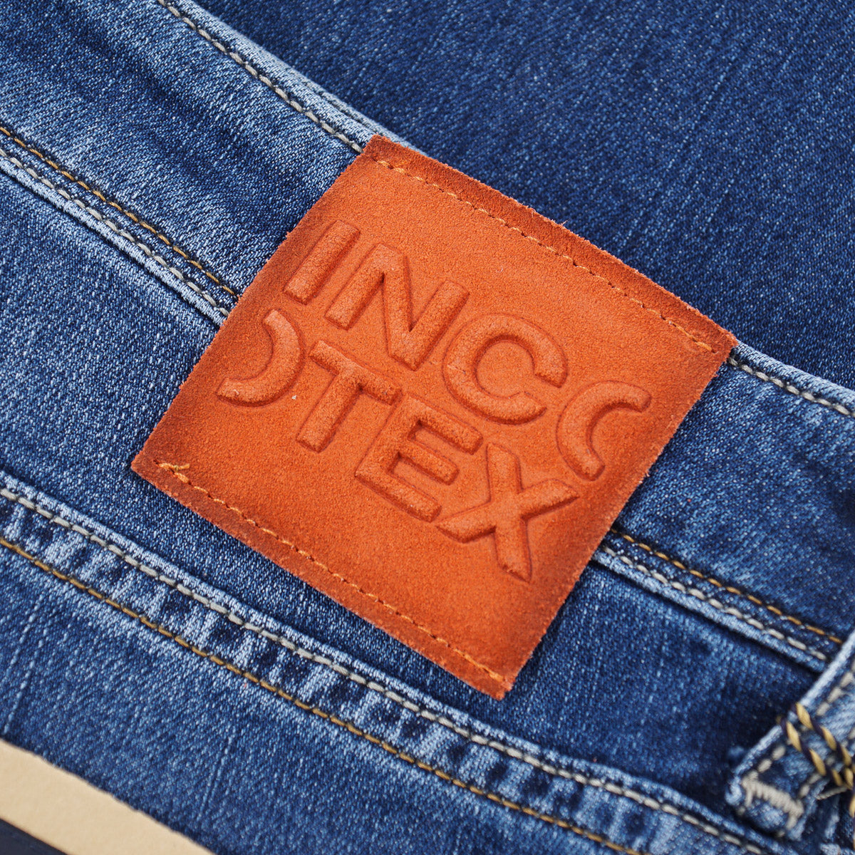 Incotex Slim-Fit Medium Blue Denim Jeans - Top Shelf Apparel