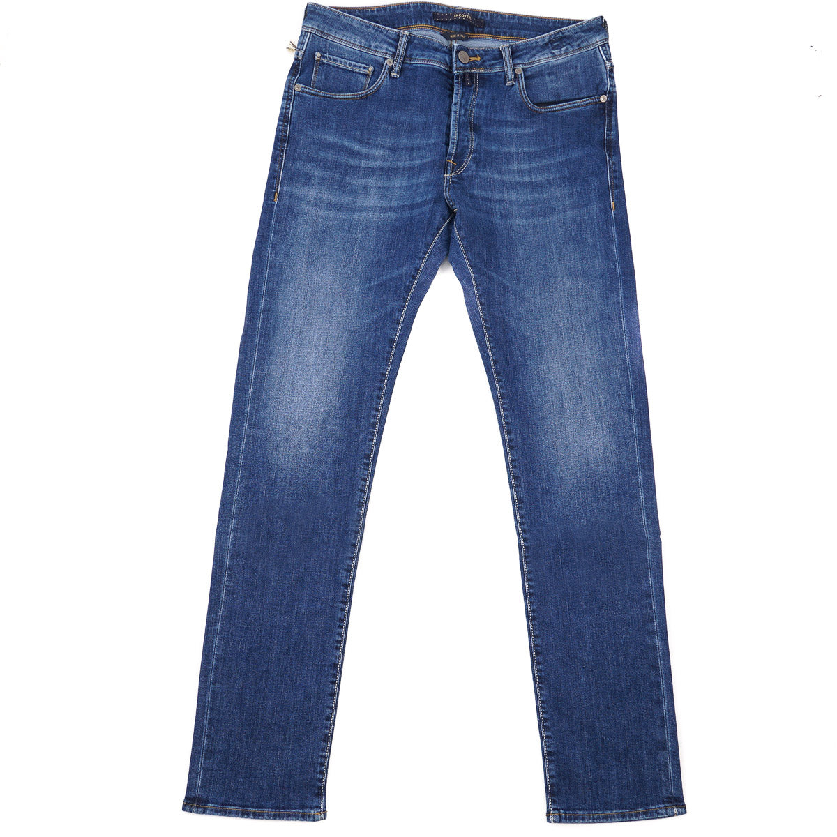 Incotex Slim-Fit Medium Blue Denim Jeans - Top Shelf Apparel