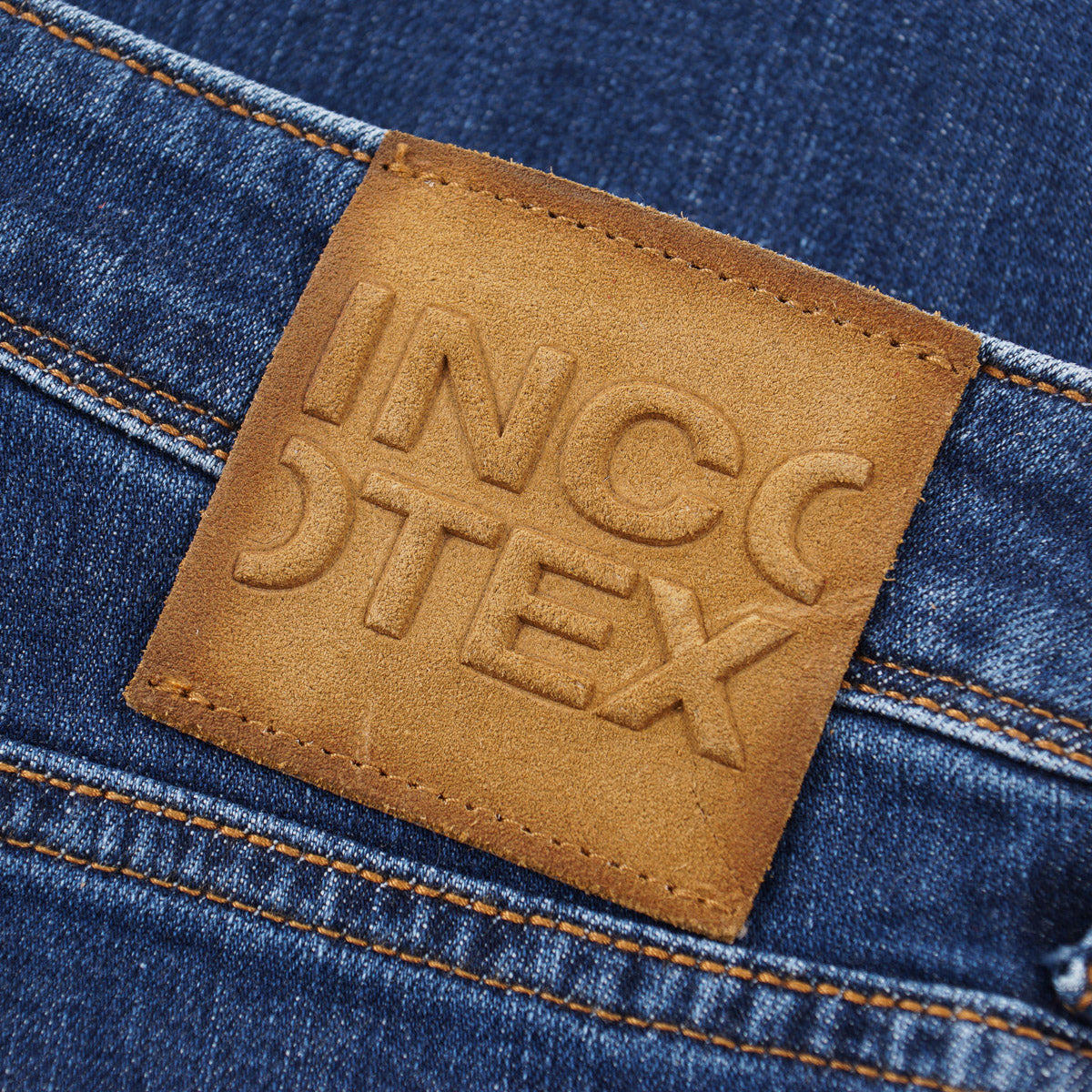 Incotex Slim-Fit Rinsed Blue Denim Jeans - Top Shelf Apparel